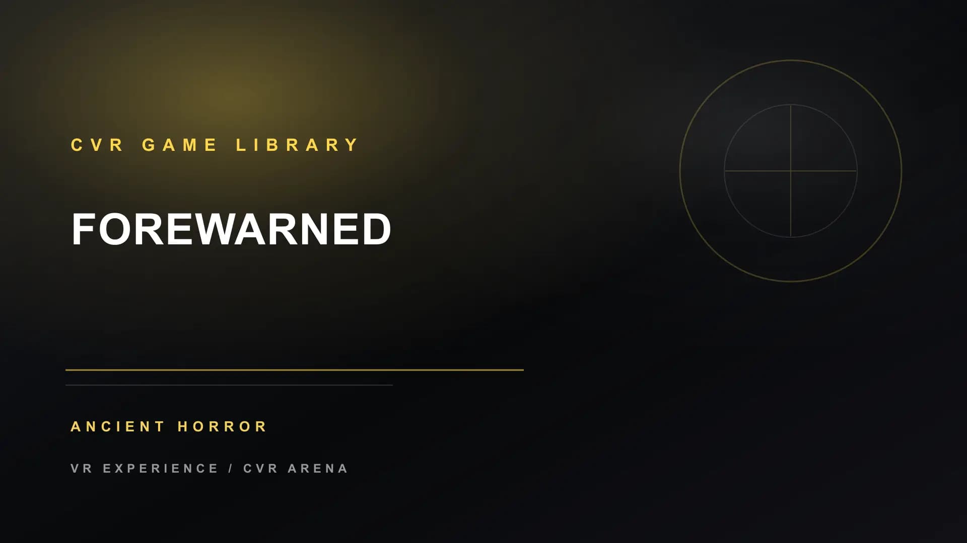FOREWARNED